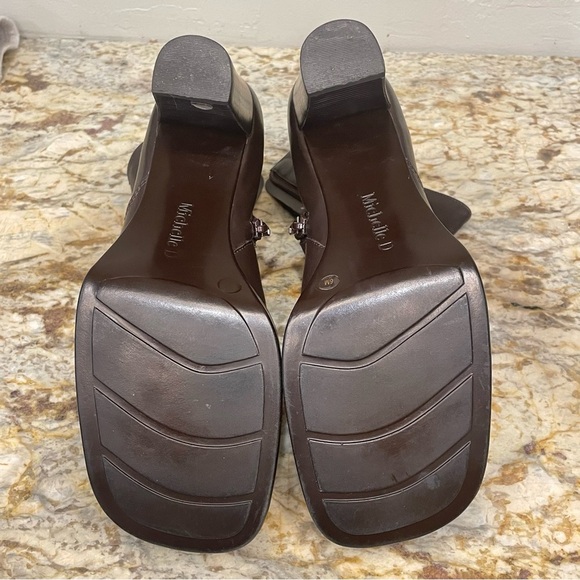 Michelle D Dark Brown Square Toe Ankle Booties Women’s Size 6 - Picture 11 of 12
